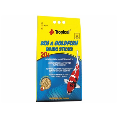 Obrázok TROPICAL-POND Koi-Goldfish Basic sticks 20L