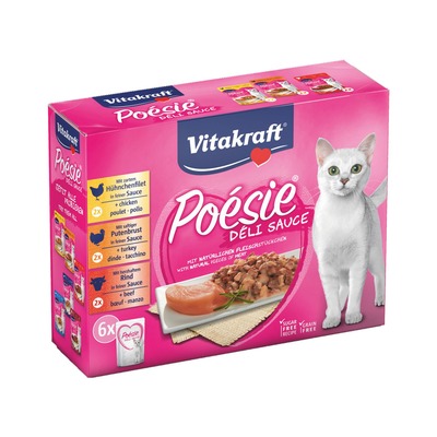 Obrázok VITAKRAFT- Poésie DéliSauce multipack s mäsom 6x85g kapsička